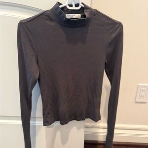 Stateside Charcol Mock-neck Long sleeve